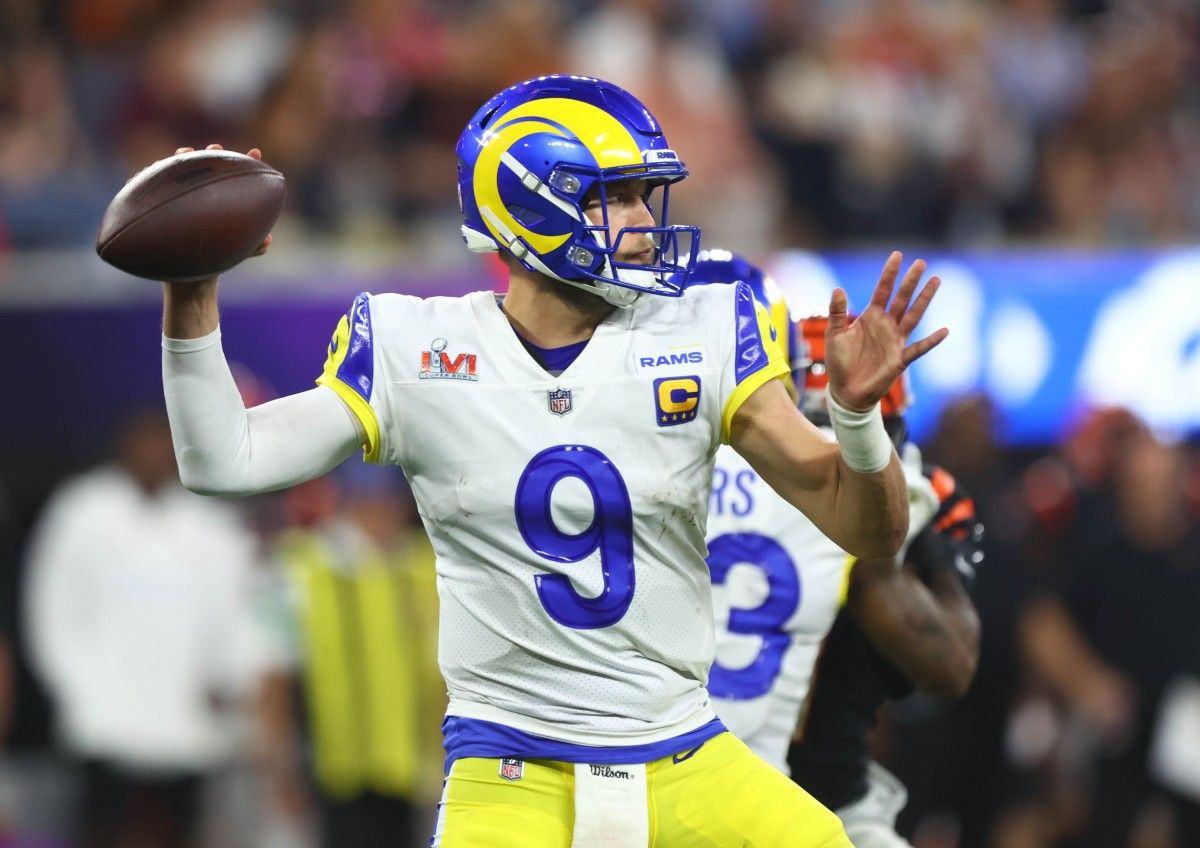 Los Angeles Rams quarterback Matthew Stafford (9)