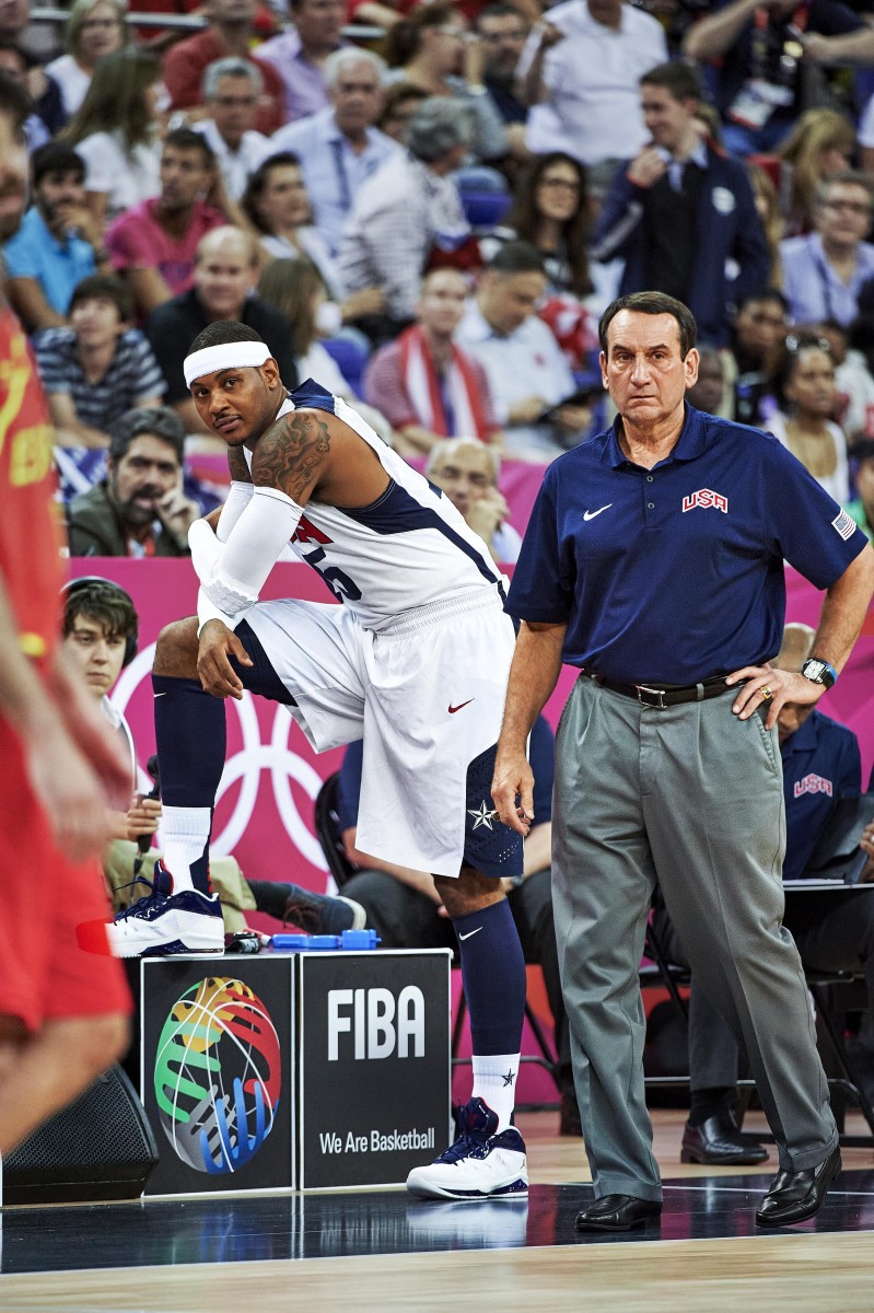 Anthony—and James and Wade—was rebuked by Coach K for violating the U.S. team’s dress code.