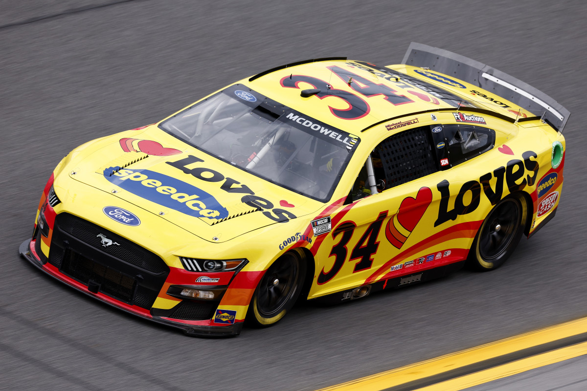 Michael McDowell hopes to earn his 2nd Daytona 500 win in the last four years. Starting on the outside of the front row for Sunday's race (weather permitting), he has a very good chance of doing just that. Photo by Jared C. Tilton/Getty Images