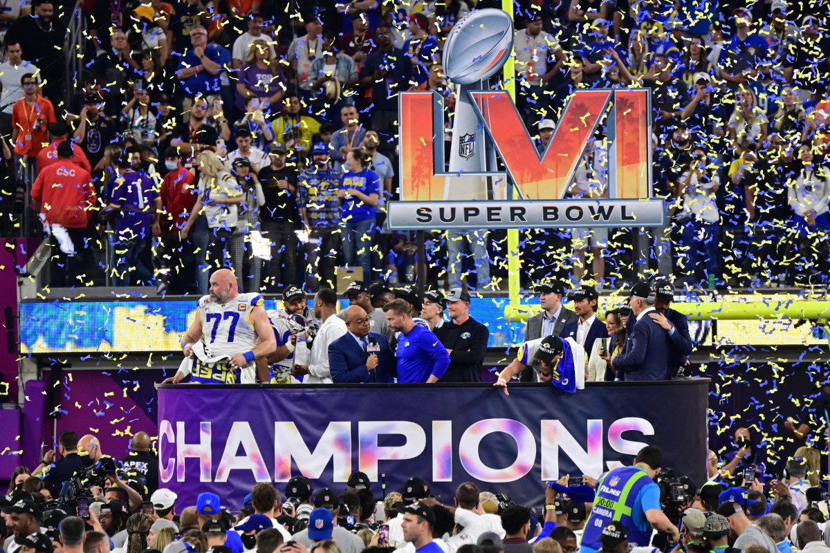 Rams WATCH: Los Angeles Celebrates Gigantic New Super Bowl Rings - Sports  Illustrated LA Rams News, Analysis and More
