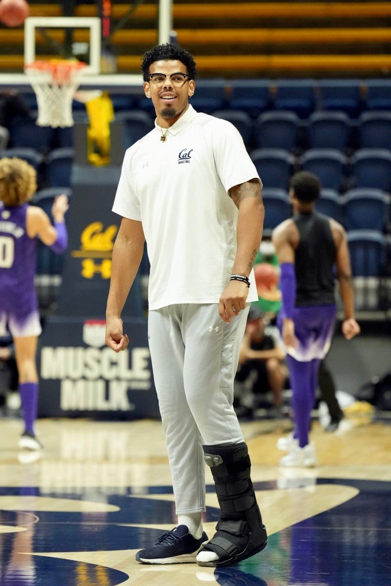 Andre Kelly before Cal's game vs. Washington