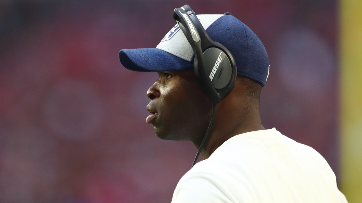 Ejiro Evero, reportedly the Panthers' next defensive coordinator.