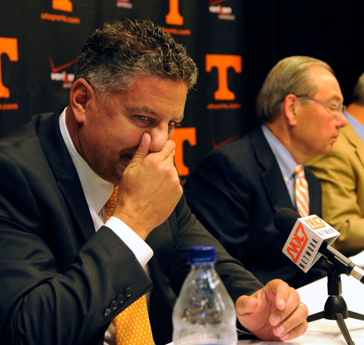 University of Tennessee head men s basketball coach Bruce Pearl expresses remorse for giving misleading information to the NCAA during an investigation in June of this year. The press conference on Friday, Sep. 10, 2010 revealed that Pearl's compensation will be reduced by $1.5 million over the next five years.