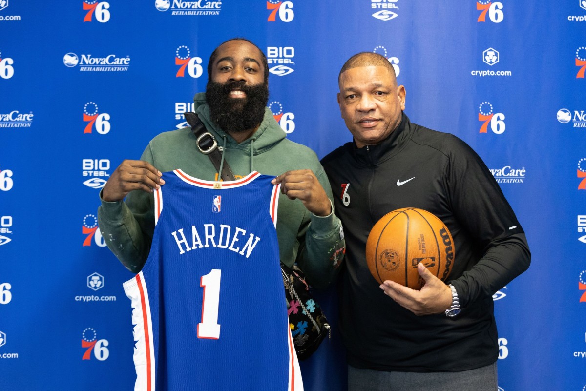 Sixers Introduced James Harden as Bell Ringer for First Time - Sports  Illustrated Philadelphia 76ers News, Analysis and More