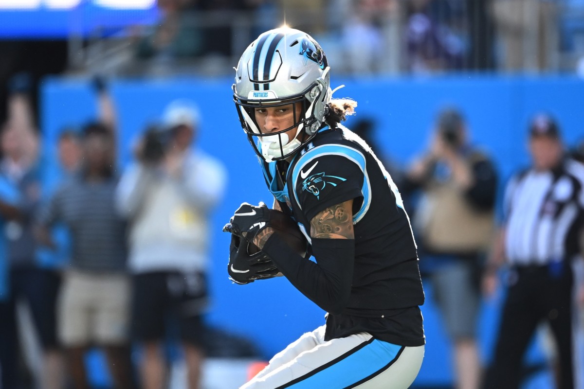 Carolina Panthers WR Robby Anderson catches touchdown pass