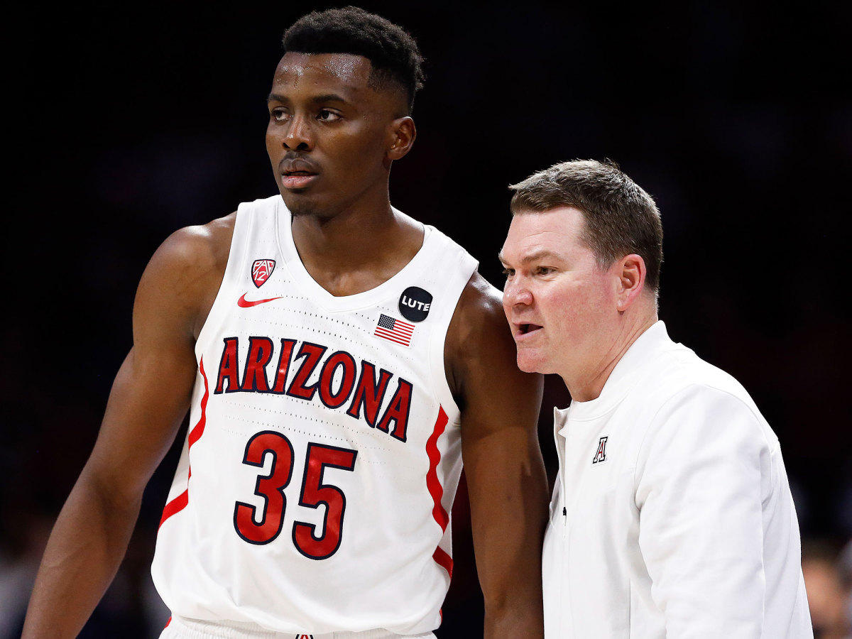 Arizona's Christian Koloko and Tommy Lloyd