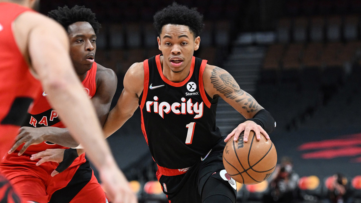 Portland Trail Blazers guard Anfernee Simons.