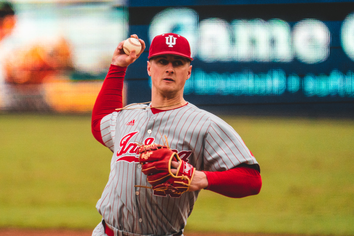 Indiana starter Jack Perkins threw five solid innings, allowing just two runs and two hits to pick up the win.