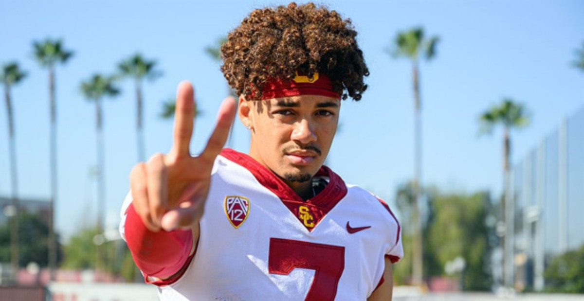 USC football commit quarterback Malachi Nelson, the No. 2 QB in the college football recruiting rankings in 2023.