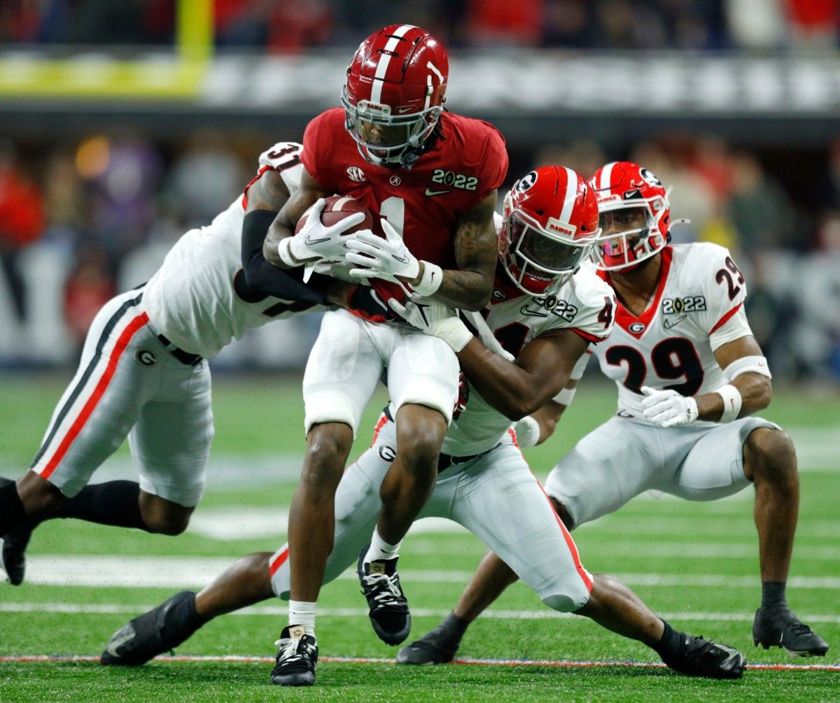 Alabama Crimson Tide wide receiver Jameson Williams (1)