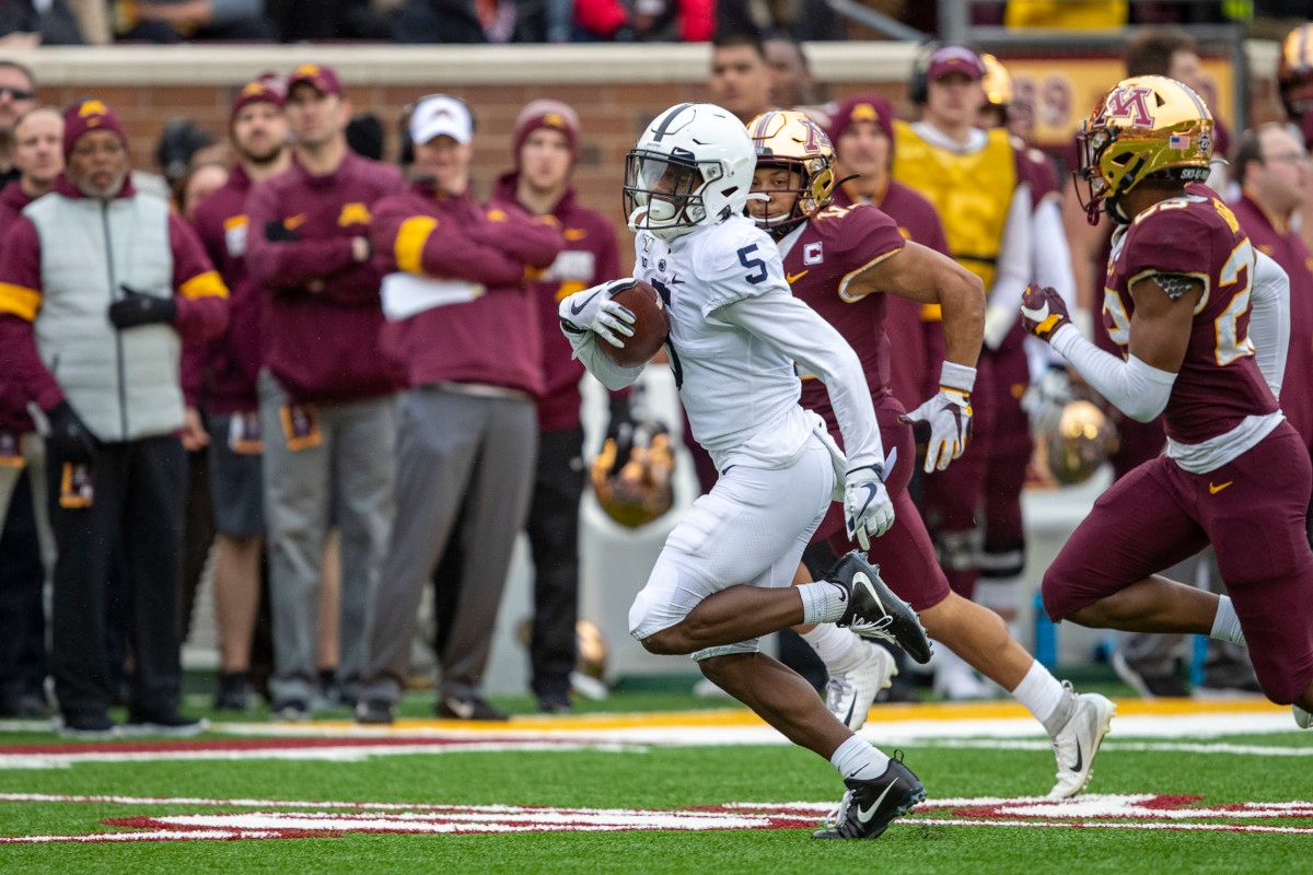 Jahan Dotson in the 2019 game vs. Minnesota