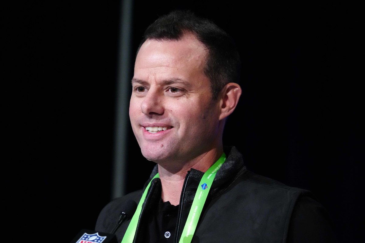 Mar 2, 2022; Indianapolis, IN, USA; Los Angeles Chargers coach Brandon Staley during the NFL Combine at the Indiana Convention Center. Mandatory Credit: Kirby Lee-USA TODAY Sports