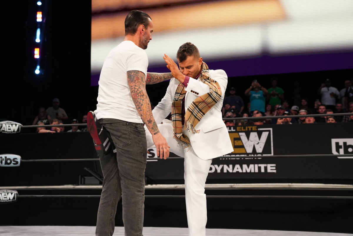 MJF delivers a low blow to CM Punk