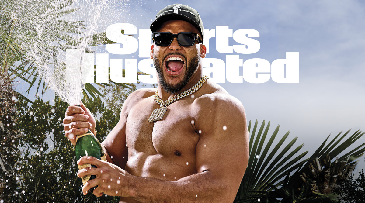 Aaron Donald on the cover of the SI April 2022 issue