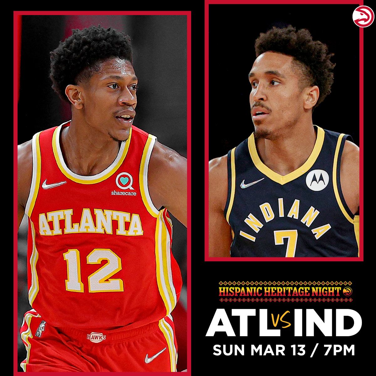 Atlanta Hawks Celebrate 'Hispanic Heritage Night' During Game vs. Indiana on Sunday, Mar. 13