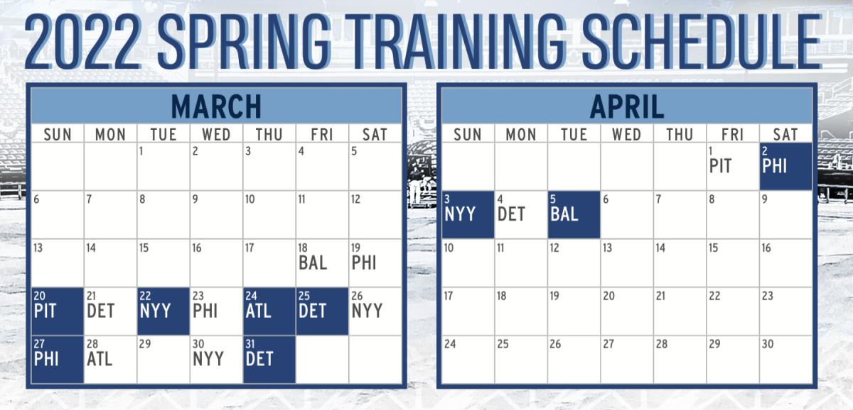 Toronto Blue Jays Release Updated 2022 Spring Training Schedule