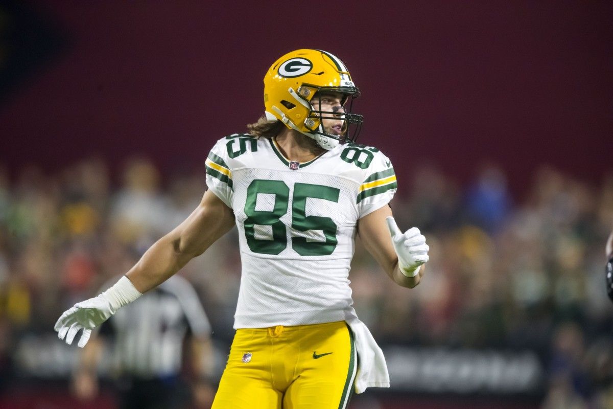 Green Bay Packers tight end Robert Tonyan (85) against the Arizona Cardinals at State Farm Stadium.