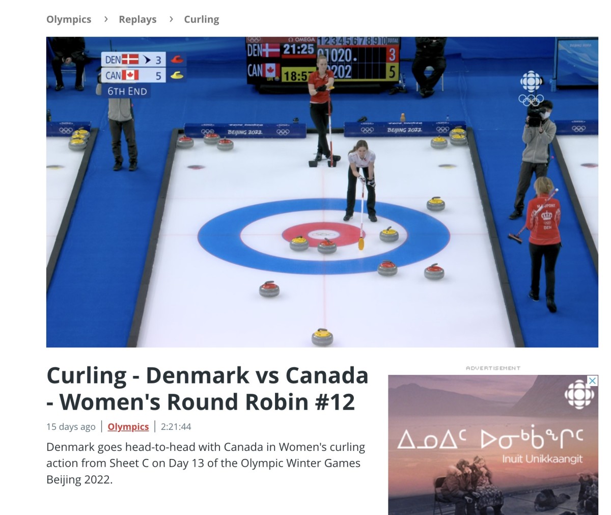 cbc streaming curling