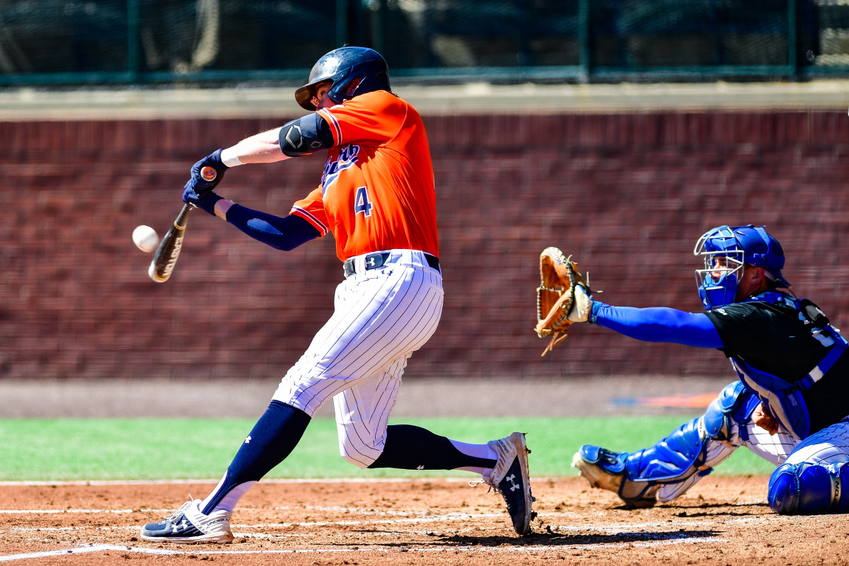 Auburn baseball's Brody Moore against Middle Tennessee State.