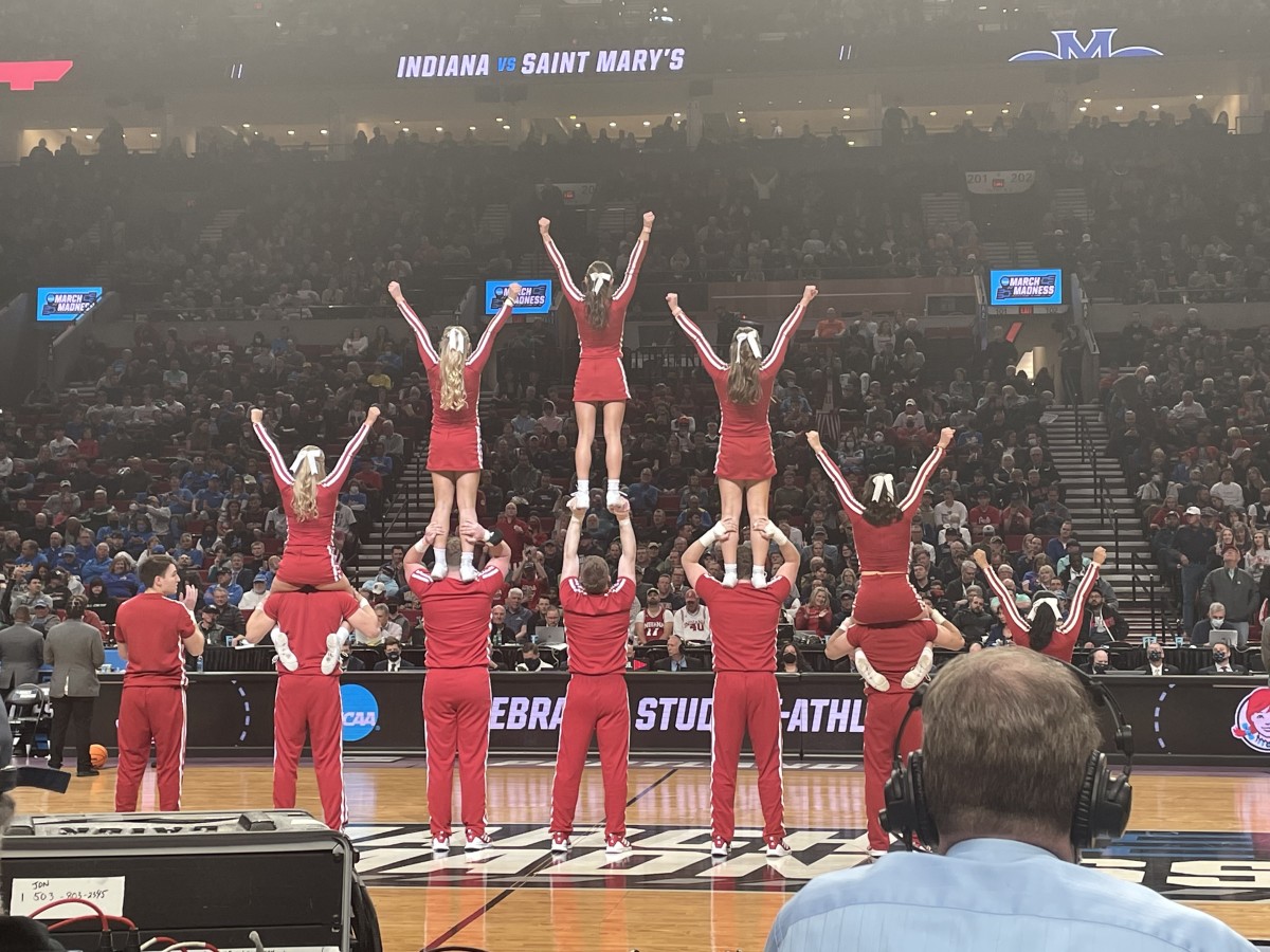 Indiana cheerleaders.