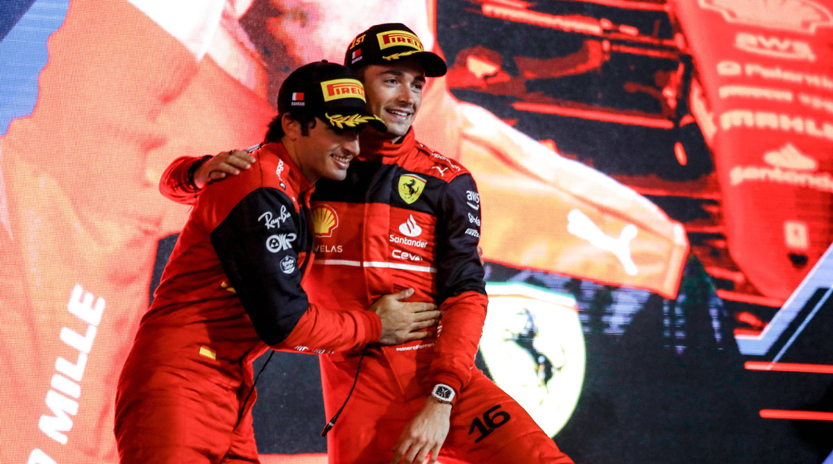 Charles Leclerc and Carlos Sainz