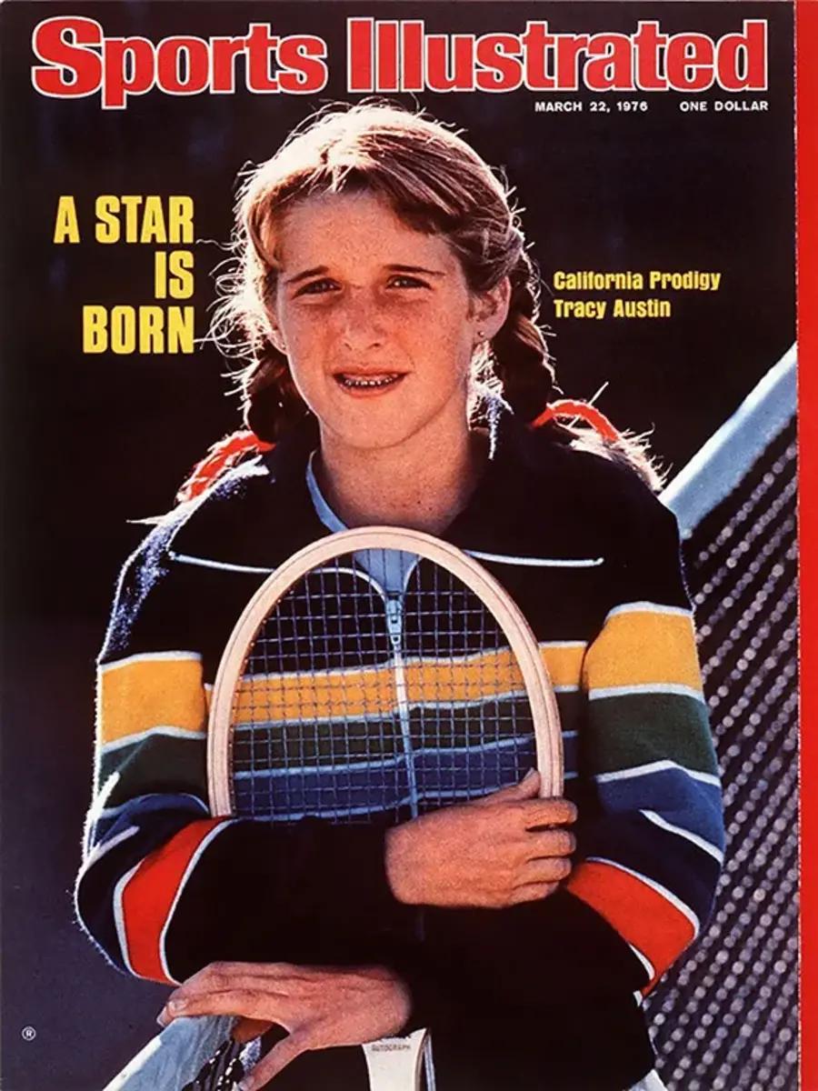 Tracy Austin on the cover of the March 22, 1976 issue of Sports Illustrated