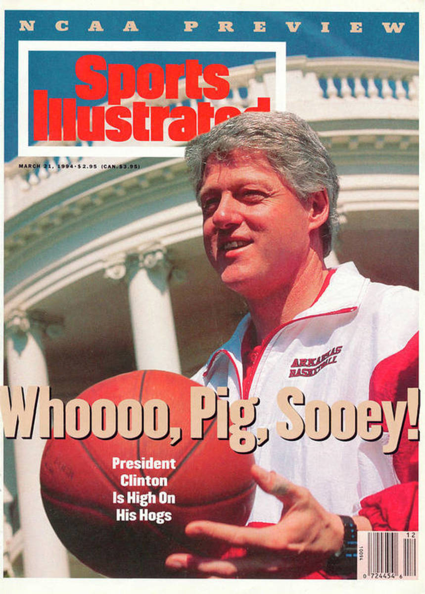 Former president Bill Clinton was featured on the NCAA men's tournament preview cover in 1994 because of his well-established support of Nolan Richardson's Arkansas Razorback team.