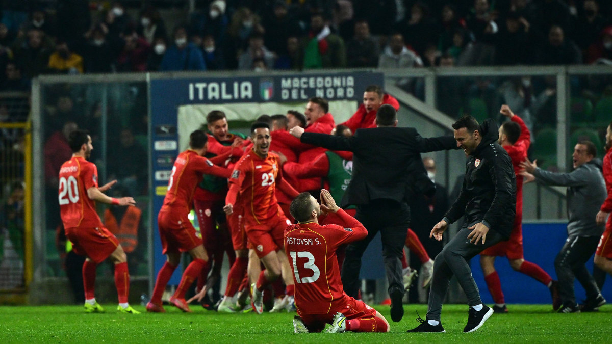 North Macedonia upsets Italy in World Cup qualifying
