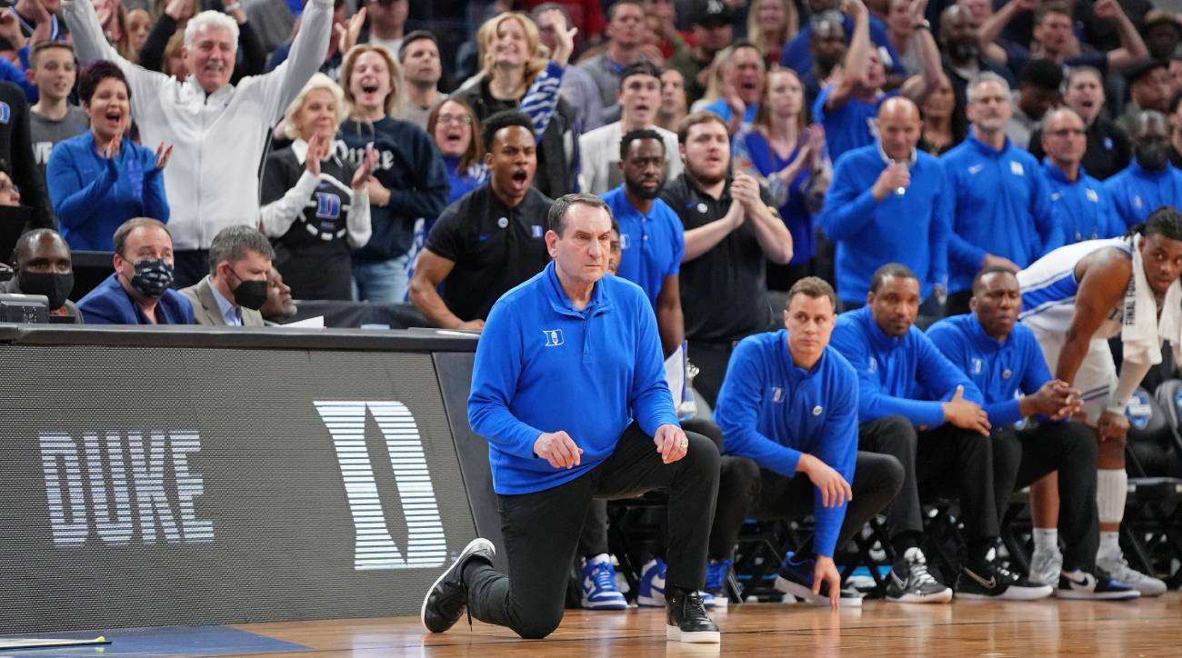 Coach K addresses floor slap in Duke’s win over Texas Tech ‘What the