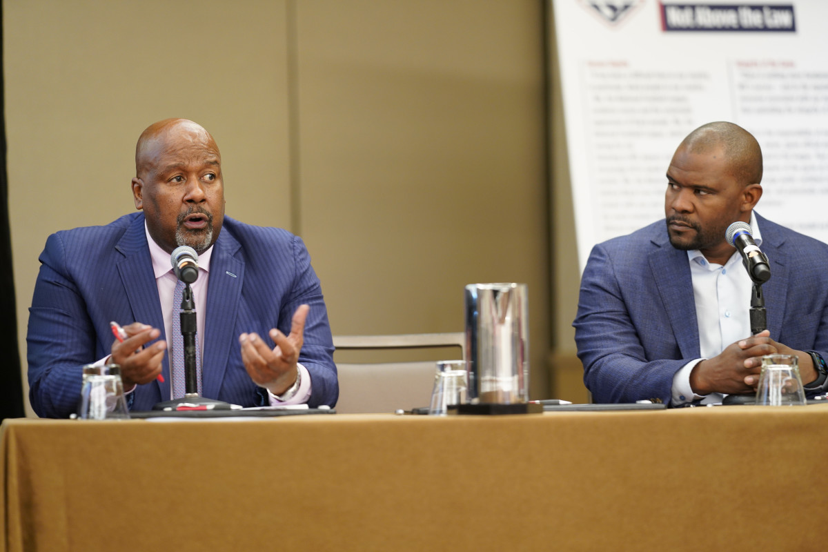 NCMFC president Locksley (left) and Flores were part of the summit in New York City.