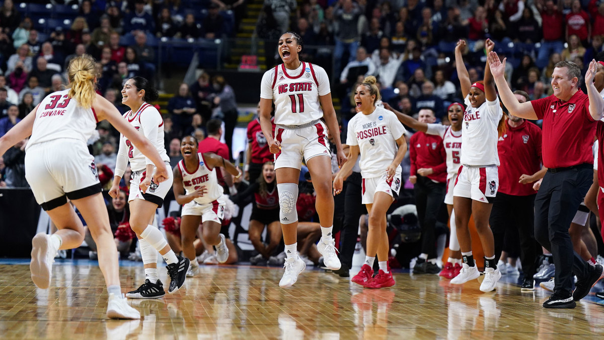 NC State celebrates its Elite Eight berth