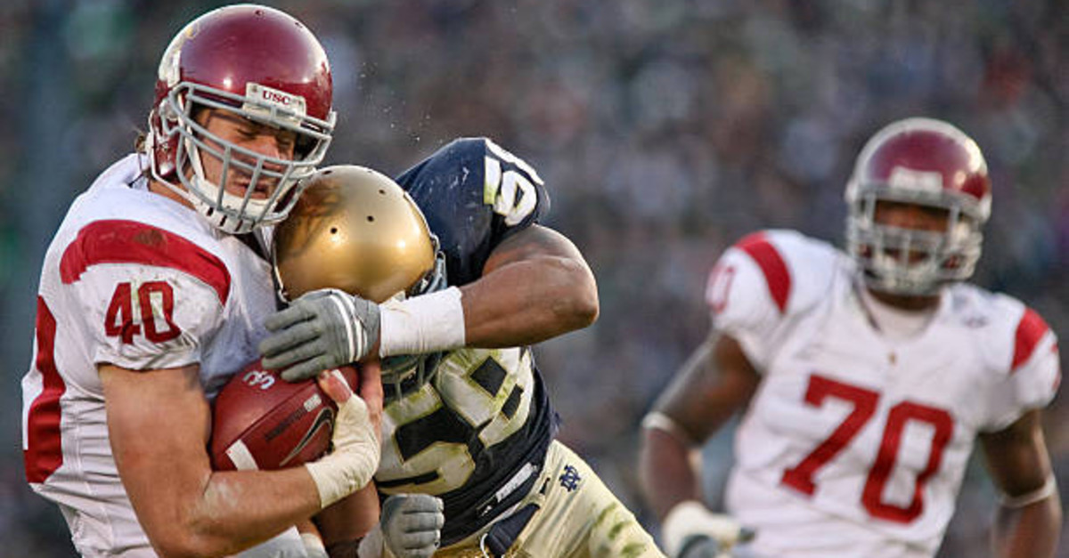 Notre Dame and USC, two of the fiercest rivals in college football history.