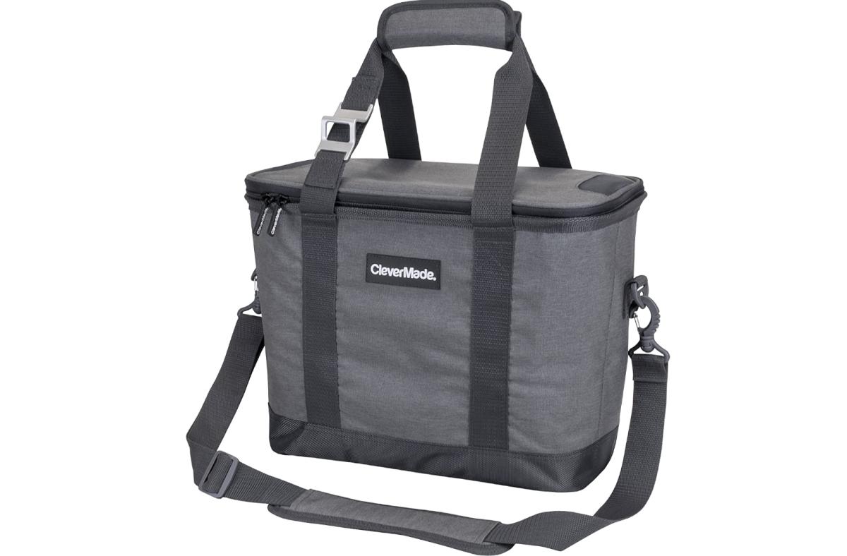 CleverMade Collapsible Cooler Bag with Shoulder Strap