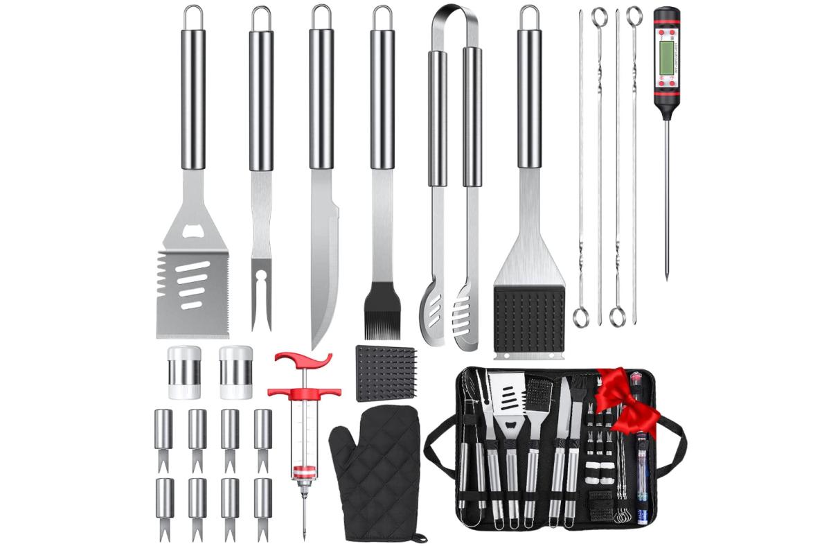 25-Piece Grilling Accessories Kit