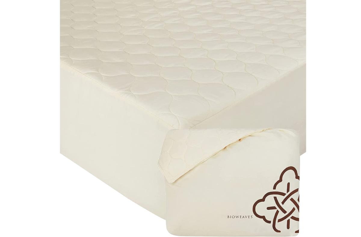 Bioweaves 100% Organic Cotton Mattress Pad Cover