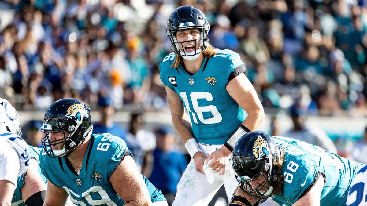 Jacksonville Jaguars quarterback Trevor Lawrence (16) during the second half against the Indianapolis Colts at TIAA Bank Field.