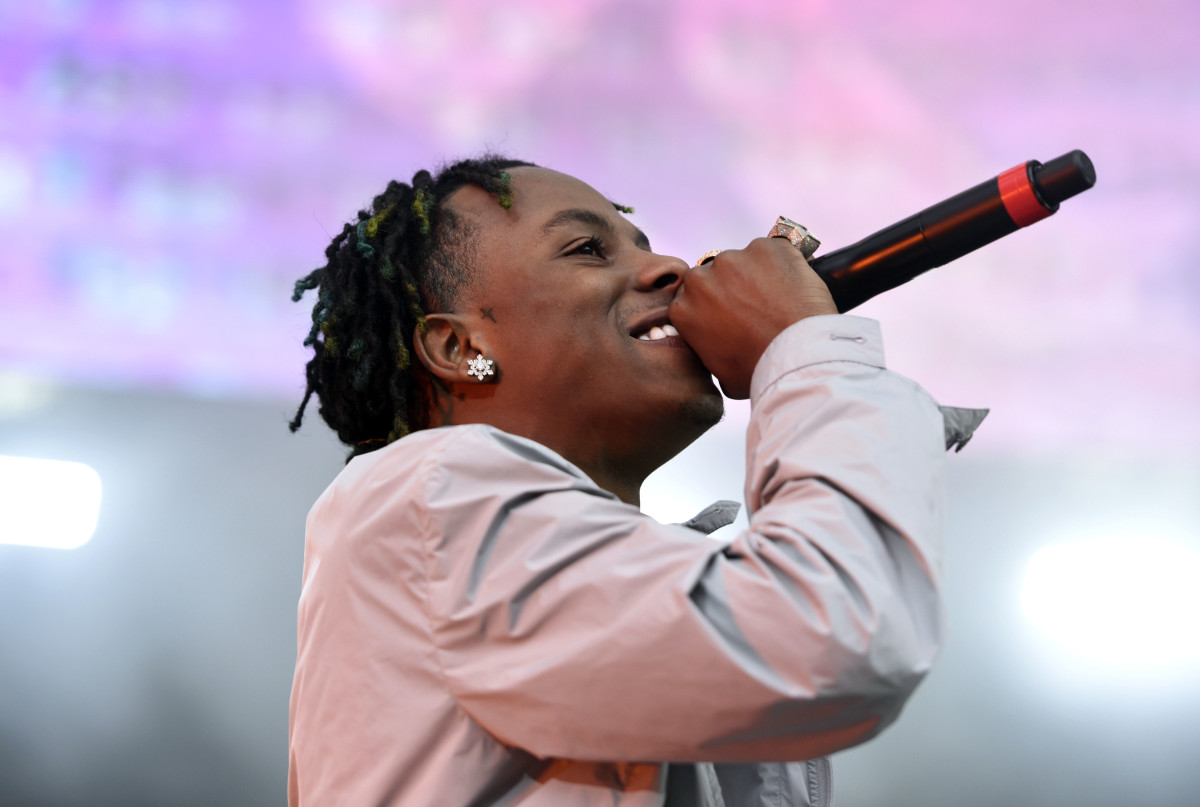 June 10, 2018; East Rutherford, NJ, USA; Rich the Kid performs during Hot 97's Summer Jam at MetLife Stadium in East Rutherford, NJ on Sunday, June 10, 2018.