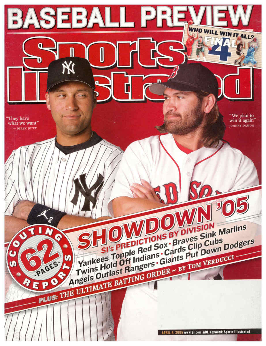 Derek Jeter and Johnny Damon on the cover of Sports Illustrated in 2005