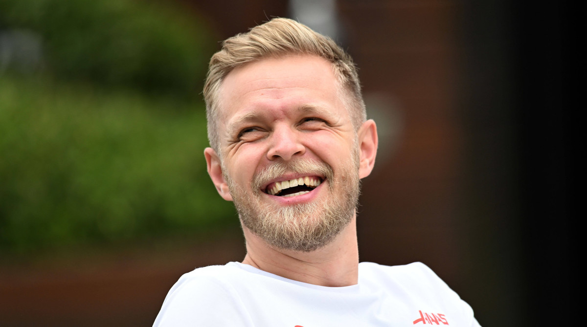 7th April 2022, Albert Park, Melbourne, Australia; FIA Formula 1 Australian Grand Prix, Inspection Day; Kevin Magnussen of Denmark and Haas F1