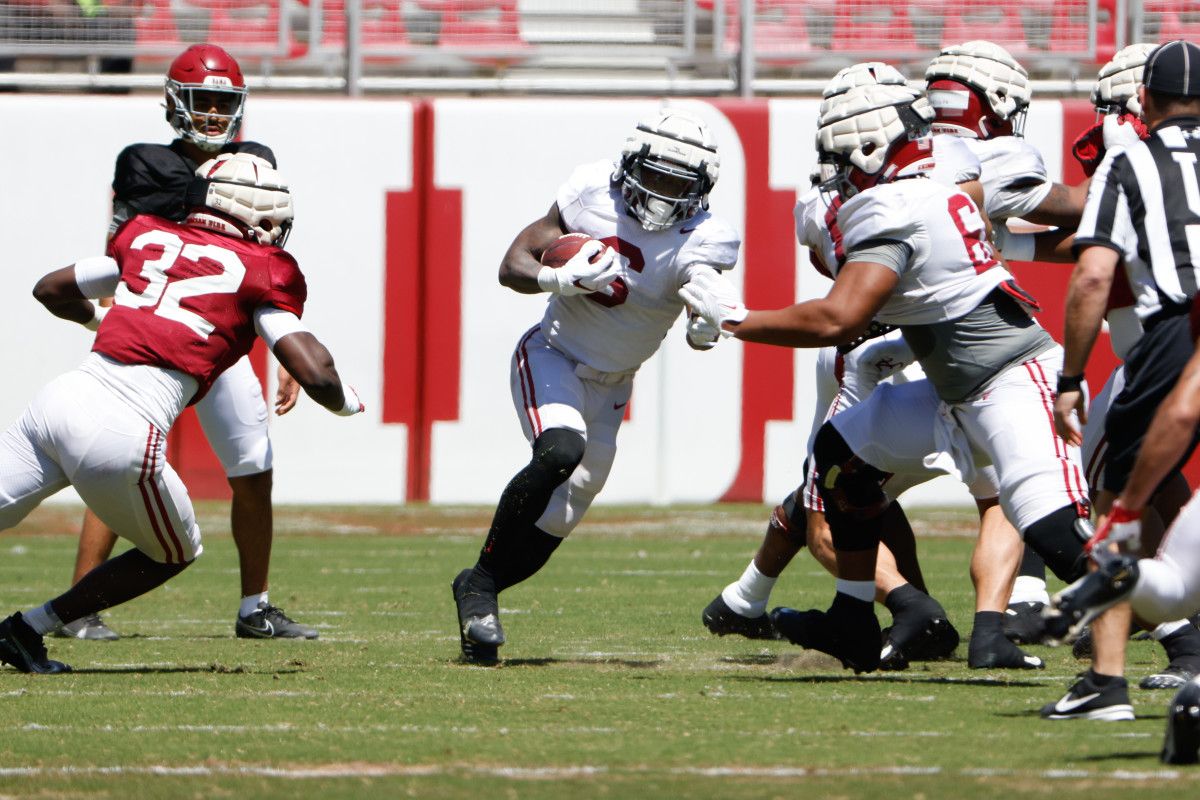 Trey Sanders, Alabama scrimmage 4/9/22