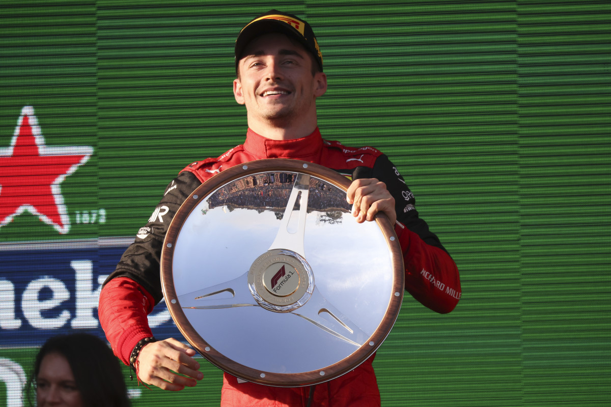Charles Leclerc became the first Ferrari driver since Fernando Alonso in Singapore in 2010 to complete a racing “grand slam.”