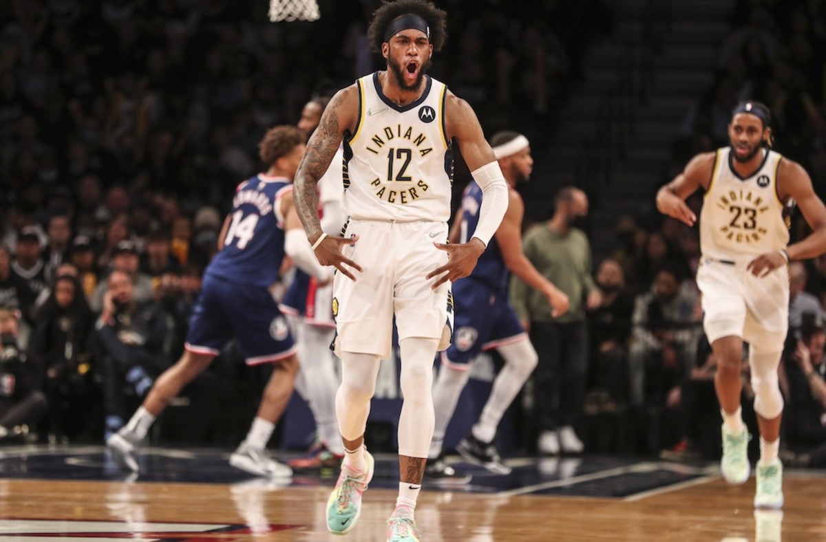 Pacers forward Oshae Brissett paces Indiana with 28 points in loss to Brooklyn Nets