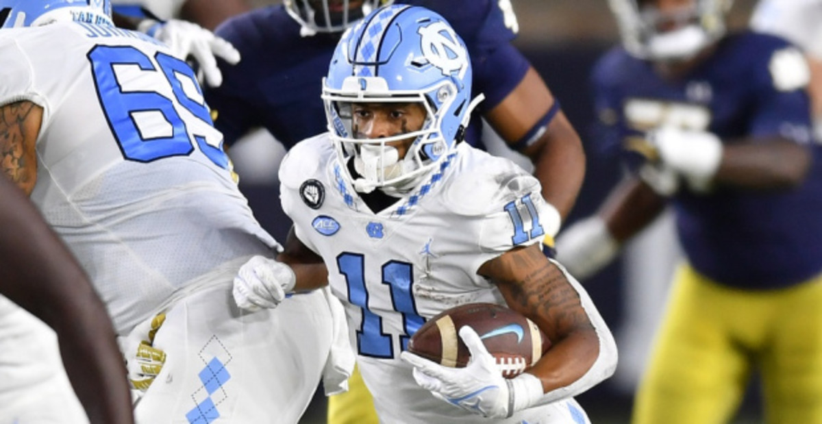 North Carolina will be without its top wide receiver for its Week 1 season ...