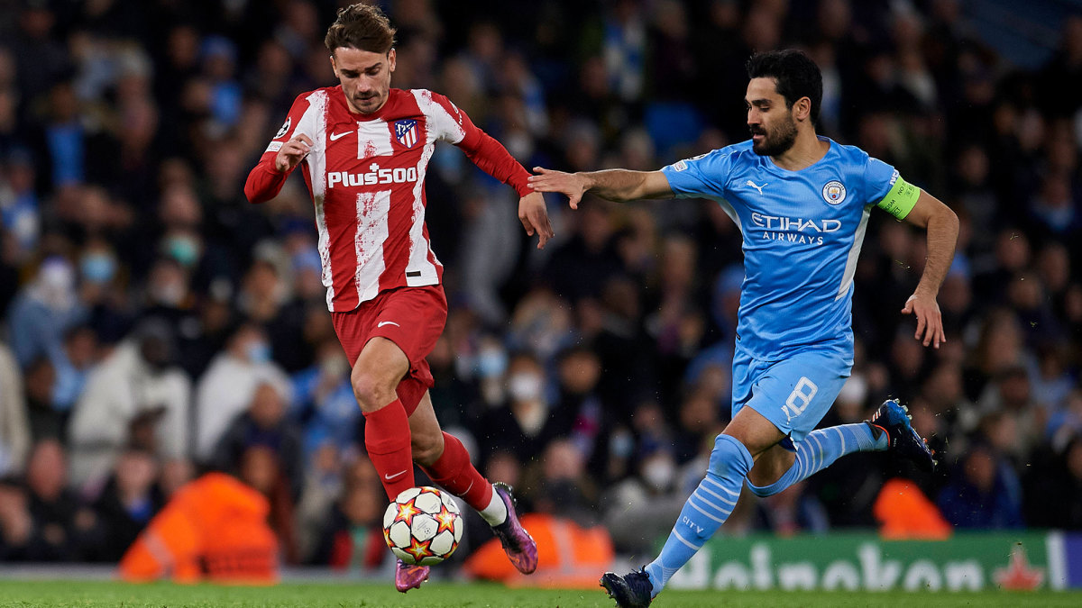 Atletico Madrid faces Manchester City in the Champions League