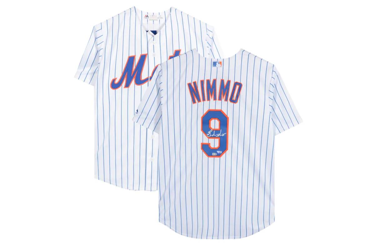 Brandon Nimmo New York Mets Signed Jersey