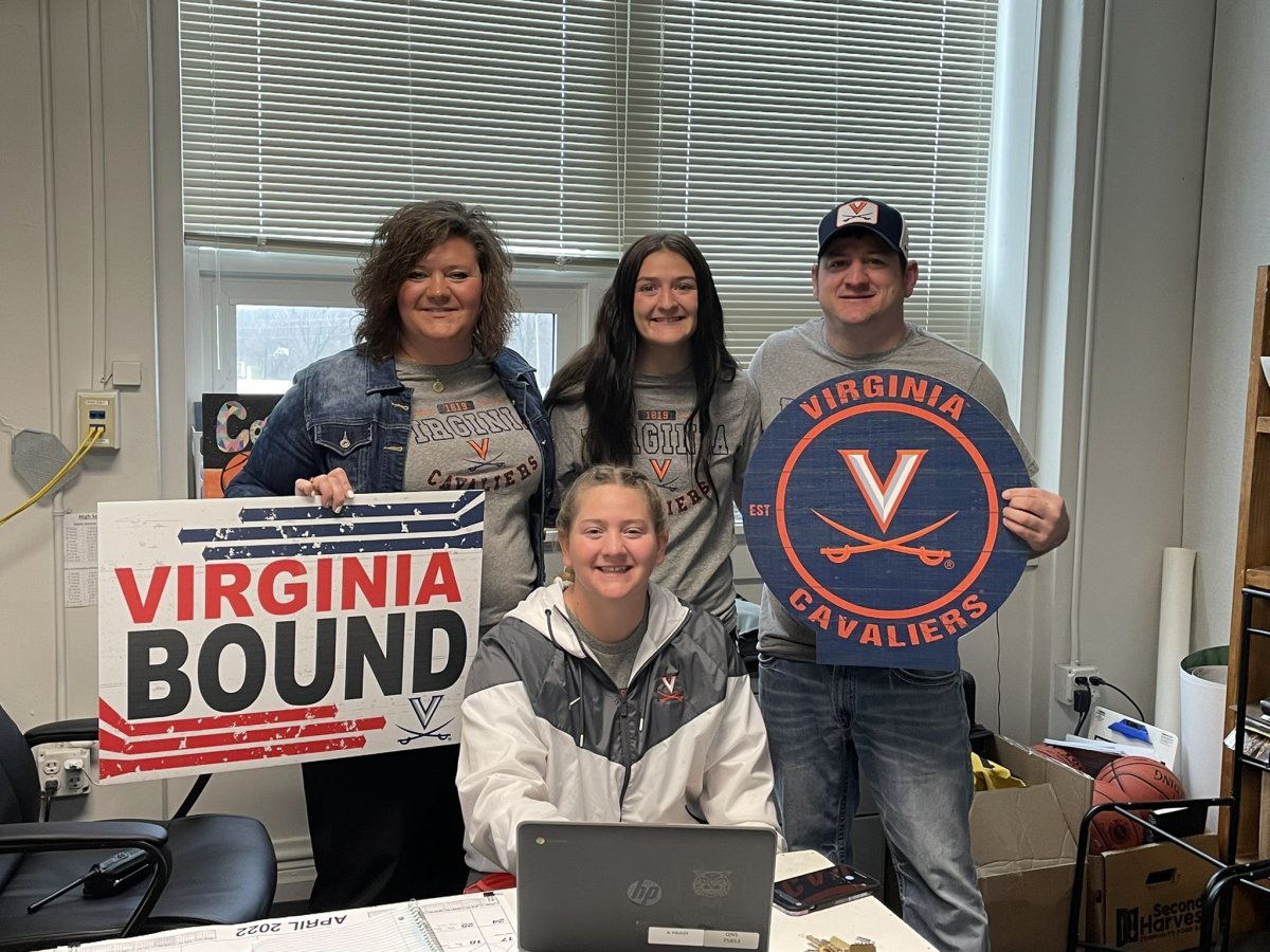 Cady Pauley and her family, Virginia Cavaliers women's basketball
