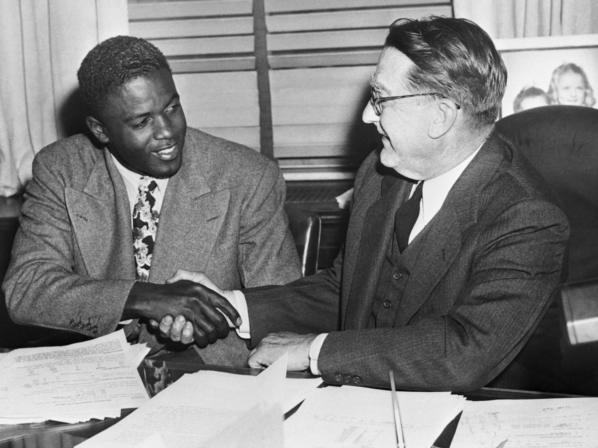 Jackie Robinson and Branch Rickey