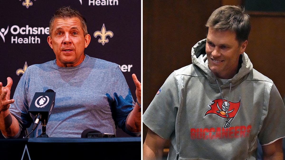 Sean Payton and Tom Brady