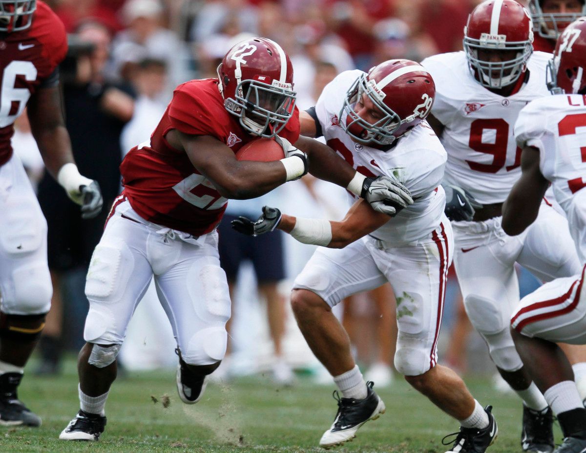 Mark Ingram during Alabama's 2010 A-Day game