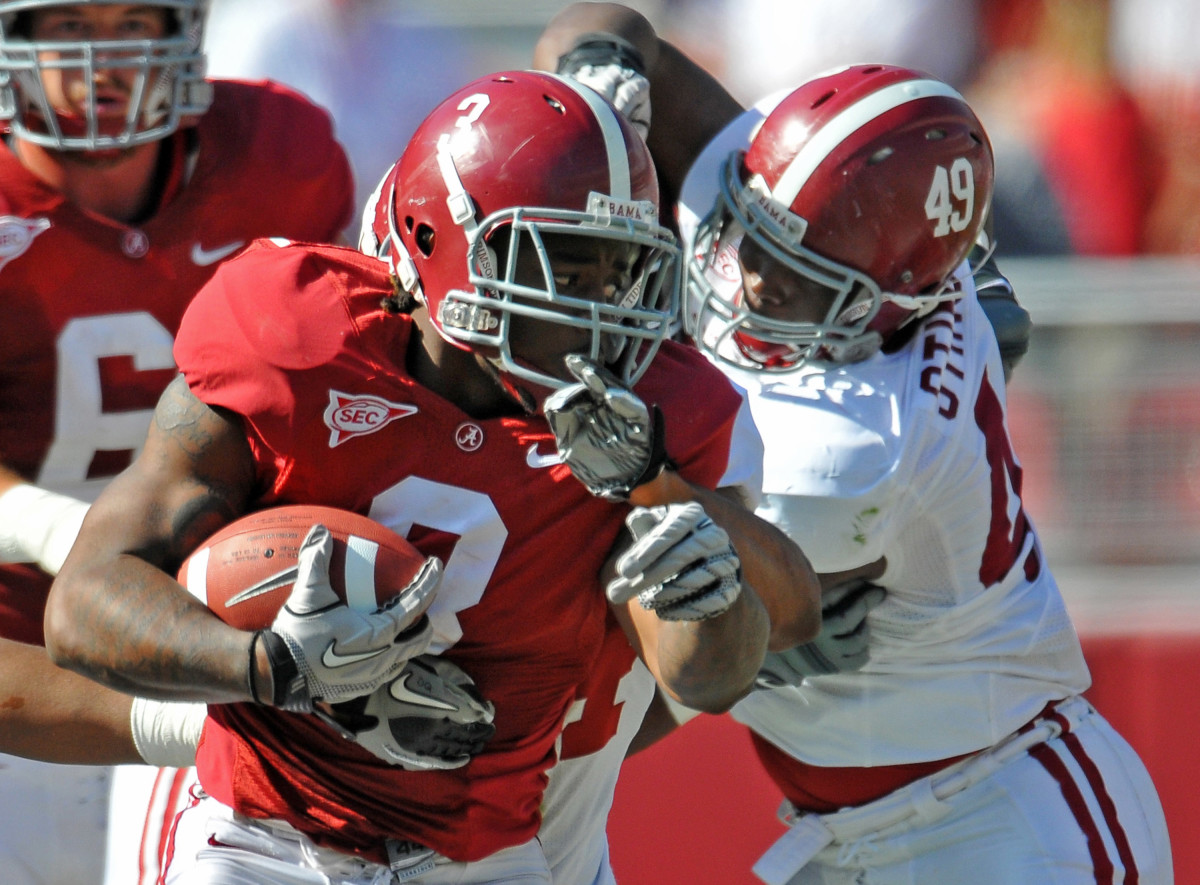Trent Richardson during Alabama's 2011 A-Day game